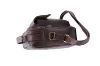 Sac bandoulière unisexe élégant en cuir véritable avec rivets et chaînes, écologique, durable, design vintage rétro, personnalisable