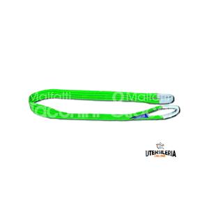 BANDES DE LEVAGE AVEC OEILLET Couleur verte Capacité 2000 kg traction droite - Product Image 1