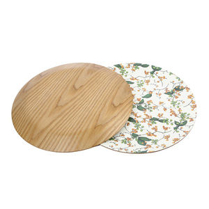 Classic Design Extra <b>Large</b> Wooden <b>Plate</b> for Parties Wedding Serving Ware Use Mordent Design Natural Craft - Product Image 3