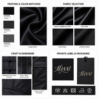 Ensemble deux pièces OEM pour femme : Veste en satin à col mandarin, Corset à nœud grenouille, Pantalon cargo à dos en dentelle, Logo personnalisé