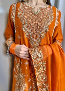 Vestido de fiesta Formal sin costuras más vendido para mujer Nuevo diseñador Longitud regular Salwar Kameez 2025 - Product Image 4