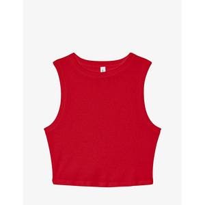 Femmes 2024 été débardeurs sans manches recadrée côtelé Jersey tricot chemises 1013 femmes Micro côtes Muscle Crop réservoir - Product Image 2