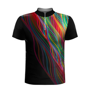 Fully Sublimated Printed Reversible Unisex <b>Bowling</b> Jerseys High Quality OEM Sportswear Personalized Teamwear Polo Shirt 100% - Product Image 4