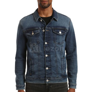 Nouvelle arrivée de fabrication en usine veste en jean pour hommes à manches longues veste en jean pour hommes personnalisée en gros - Product Image 2