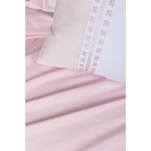 Parure de lit matelassée Coton Box Lusso Spruce Rose Poudré, 4 pièces, en polyester, pour lit double, avec housse de couette en bambou, tissée unie, pour la maison - Product Image 3