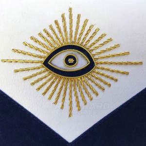 Delantal Masónico Artesanal de Primera Calidad, Nuevo, para Logia Azul, Proveedor de Bordados Masónicos - Product Image 6