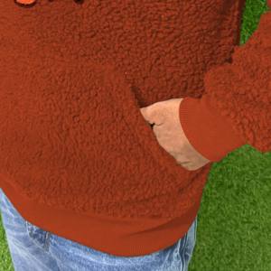 Pakistan Thermal Manufacturer Good Price <b>Sherpa</b> Fleece <b>Hoodie</b> 100% Cotton Blended Street Pullover Hooded - Product Image 3