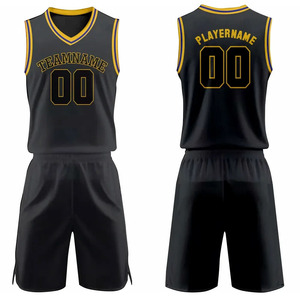 Vente en gros 100% polyester uniforme de basket-ball pour hommes et unisexe nouveau design avec logo personnalisé pour les ensembles d'équipe sportive - Product Image 4