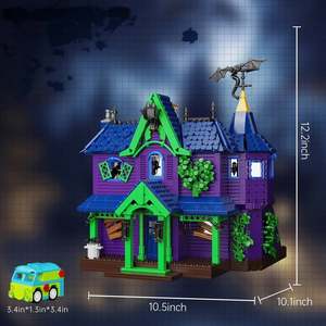 Ensemble de construction de la maison mystère de Scooby-Doo, jouet en plastique pour enfants, blocs de construction, ensembles de blocs, emballage - Product Image 4