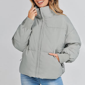 Chaqueta acolchada cálida con capucha para mujer, ligera, impermeable, a la moda, elegante abrigo de moda para invierno, ropa de abrigo informal para damas y niñas - Product Image 5