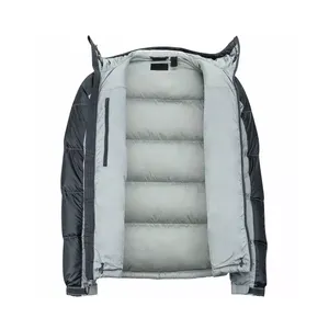 Blouson d'hiver matelassé unisexe élégant et tendance pour la vente en gros, design personnalisé, manches courtes, imperméable, coupe-vent, écologique - Product Image 2