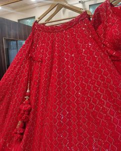 Venta caliente diseñador indio Lehenga Choli Dupatta Georgette traje de trabajo de lentejuelas para adultos alta moda fiesta de boda de longitud larga - Product Image 3