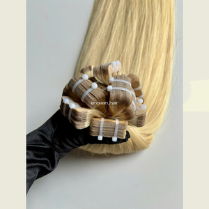 BANDE Blonde DANS Les Extensions De Cheveux Humains Vietnamiens Matériel Russe Technique Slave Vierge Texture Soyeuse Douce Premium Usine - Product Image 4