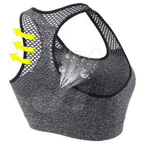 Soutien-gorge de sport à impact élevé pour femmes avec logo personnalisé en gros respirant Logo personnalisé soutien-gorge de sport lettre Type de motif - Product Image 3