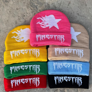 Bonnet de haute qualité Logo personnalisé pour unisexe chapeaux d'hiver pour femmes hommes doux chaud unisexe bonnet à revers casquettes tricotées - Product Image 1