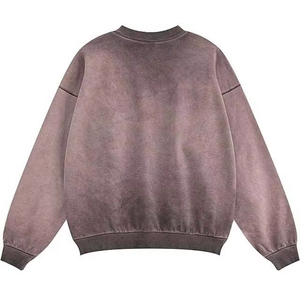 เสื้อสเวตเชิ้ตคอกลมโอเวอร์ไซส์ สีพื้น แขนปกติ ยูนิเซ็กส์ สวมใส่สบาย ผ้าเฟรนช์เทอร์รี่ถัก สำหรับฤดูใบไม้ร่วง - Product Image 2