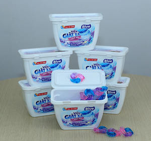 Eco Friendly Blue Pink Salt Laundry Detergent <b>Liquid</b> Tablets - Pods - 36 Tablets*13g High Quality - Product Image 5