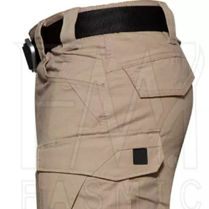 Pantalon cargo décontracté pour homme en tricot léger avec logo et marquage personnalisables 100% coton - Product Image 3