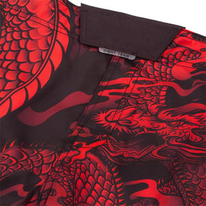 Breathable Make Your Own design <b>men</b> <b>Red</b> Color MMA <b>shorts</b> polyester fabric quick dry MMA fight <b>short</b> Wholesale Good Material - Product Image 5