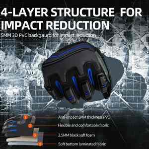 Guantes de Soldadura TIG de Cuero Granulado Resistentes, Casuales y de Moda, Reflectantes, de Secado Rápido y con Pantalla Táctil - Product Image 3