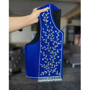 Chaqueta Corta de Mujer para Otoño/Invierno, Hecha a Mano, de Satén con Cuentas, Acolchada, Ecológica, Resistente al Viento, con Patrón 3D, Transpirable, Delgada y de Secado Rápido - Product Image 4