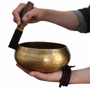 Cuenco Musical de latón con artesanía de primera calidad, perfecto para decoración, meditación curativa, alivio del estrés y terapia de sonido de Yoga - Product Image 6