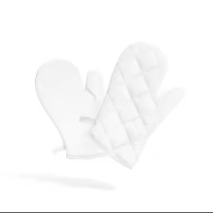 Ensemble de gants de four personnalisés en polyester 100% coton gant de four durable imprimé en sérigraphie résistant à la chaleur de cuisine - Product Image 1