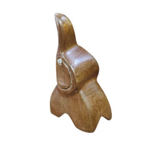 Şık el oyması ahşap fil heykeli ev dekor için sevimli süsler Artisan yapımı dekoratif nesneler aksesuar - Product Image 3