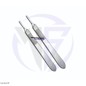 Mango de bisturí Dental de acero inoxidable esterilizable en autoclave, instrumento de hoja quirúrgica Manual n. ° 3/n. ° 4 para uso quirúrgico Dental - Product Image 2