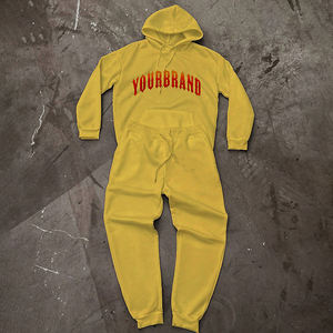 Custom Sweatsuits Manufacturer Designer High Quality Heavyweight Blank <b>Hoodies</b> and Baggy Sweatpants Set Tracksuit for Men - Product Image 3