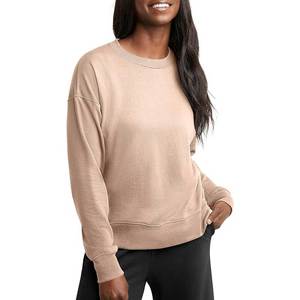 Jersey Sudadera Cuello redondo Algodón liso en blanco con bordado Sudaderas deportivas - Product Image 3