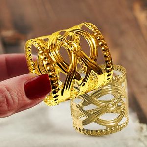 Gold <b>Napkin</b> Ring With Metal Flower Personalized Wedding Birthday <b>Easter</b> Thanksgiving Dinner Holiday - Product Image 3