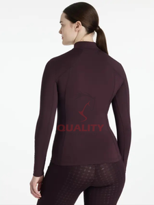 Couche de base d'équitation pour femmes en gros tissu léger, élégant et durable mouvement flexible couche de base de confort respirante - Product Image 2