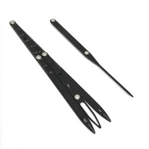 Golden Ratio Extensiones de pestañas Divisor de cejas con escala de medición Pinzas de cejas puntiagudas para uso de belleza - Product Image 1