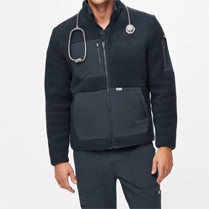Veste de travail pour hommes, uniforme médical d'hôpital, design professionnel, tissu respirant, manches longues, fournisseur OEM ODM - Product Image 2