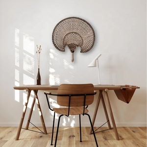 Vintage Style Natural Handmade Seagrass Elephant <b>Fan</b> <b>Wall</b> <b>Decor</b> Woven Seagrass <b>Fan</b> for <b>Wall</b> <b>Decoration</b> Handmade in Viet Nam - Product Image 4