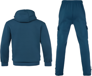Survêtement polaire hommes hiver à capuche Jogging survêtements à manches longues fermeture éclair complète ensemble de sport veste chaude survêtements hommes ensemble - Product Image 2