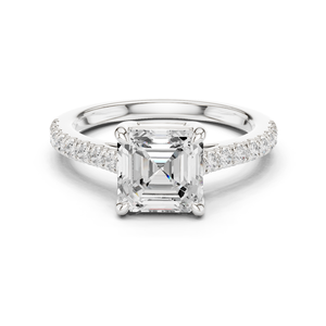 Anillo de plata ajustable de 10K con joyería de moda de piedra de cristal - Product Image 3