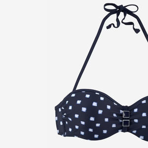 Conjunto de Bikini Bandeau para Mujer, Traje de Baño con Tirantes Halter, Bikini Estampado, Elegante Traje de Baño de Playa para Mujer, Alta Calidad, Venta al por Mayor, OEM, MOQ Bajo - Product Image 2