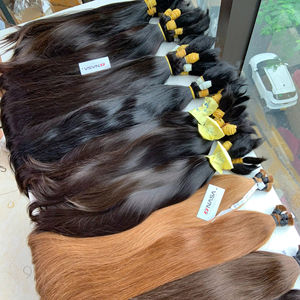 Cabello humano de calidad superior de Vietnam 100 por ciento de cabello ondulado de un solo donante sin enredos y brillante - Product Image 1