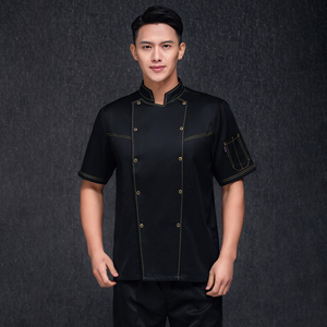 Chaqueta de Chef Unisex, Uniforme de Cocina, Ropa de Trabajo de Verano, Uniformes de Restaurante, Abrigo, Ropa de Cocina para Mujer, Precio al por Mayor - Product Image 5