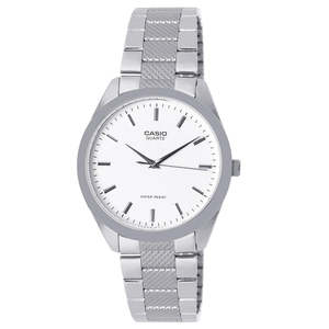 Montre Casio pour homme avec boîtier rond en acier inoxydable et mouvement à quartz - Product Image 1