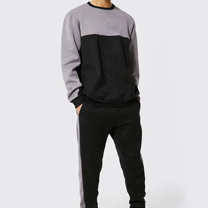 Ensemble de survêtement pour homme en coton 100% uni, streetwear décontracté, léger, avec séchage rapide, respirabilité, entretien facile et service OEM - Product Image 6