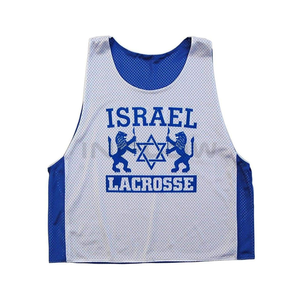 Uniformes de crosse réversibles personnalisés avec logo sublimé Pinnies de crosse Uniforme de football américain Pinnie - Product Image 4