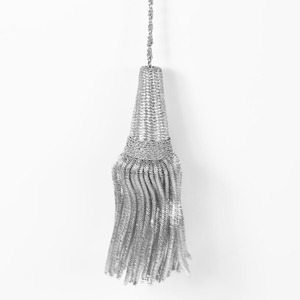 Factory Customized Silver Bullion Tassels Mini Decorative Fringe for Robes and Vestments with Gold Trim Wholesale for <b>Curtains</b> - Product Image 5