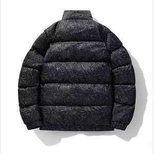 Nouvelle Veste d'Hiver Tendance 2026 pour Homme – Blouson Bulle Épais en Duvet Imprimé à Col Montant Ample – Veste Homme Style Herrjackor - Product Image 4