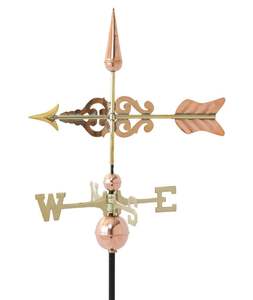 Veletas de cobre con figuras de animales esculpidos para acentos de techo en cabañas graneros cobertizos y otras estructuras Rústicas - Product Image 2