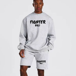 Ensemble short d'été de survêtement pour homme Ensemble chemise et short à manches courtes - Product Image 1