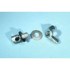 Vis de fixation de rechange pour pince de laboratoire à réservoir ondulé avec écrous à oreilles et rondelles - Product Image 1