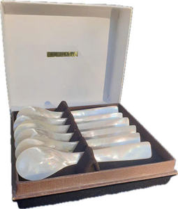 Cuillère en coquillage fabriquée à la main-nacre naturelle pour un dîner raffiné, superbe cuillère en nacre - Product Image 6